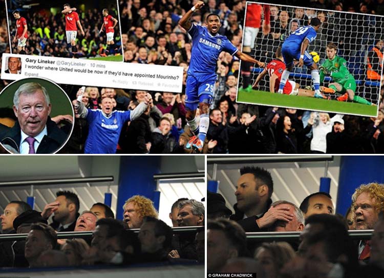 Eto`o Bikin Hat-trick Antarkan Chelsea Tekuk Manchester United